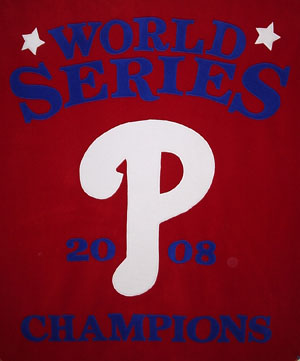 phillies fleece throw